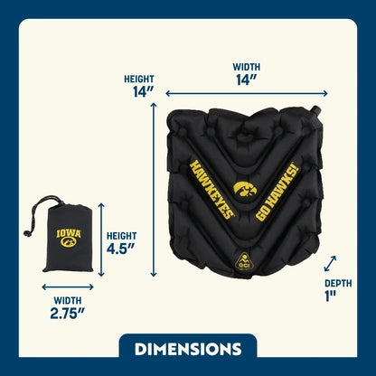 College V Seat™ Inflatable Stadium Cushion - Iowa Hawkeyes - Clean Bundle