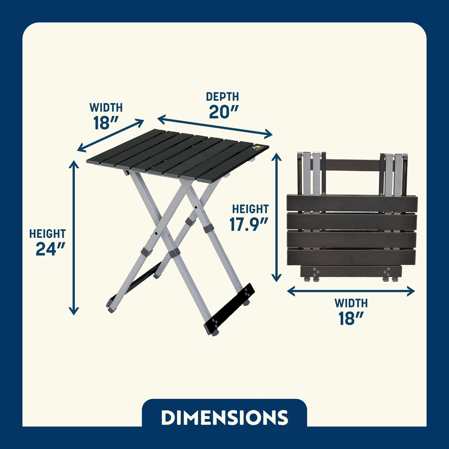 Compact Camp Table 20™ - Travel Edit