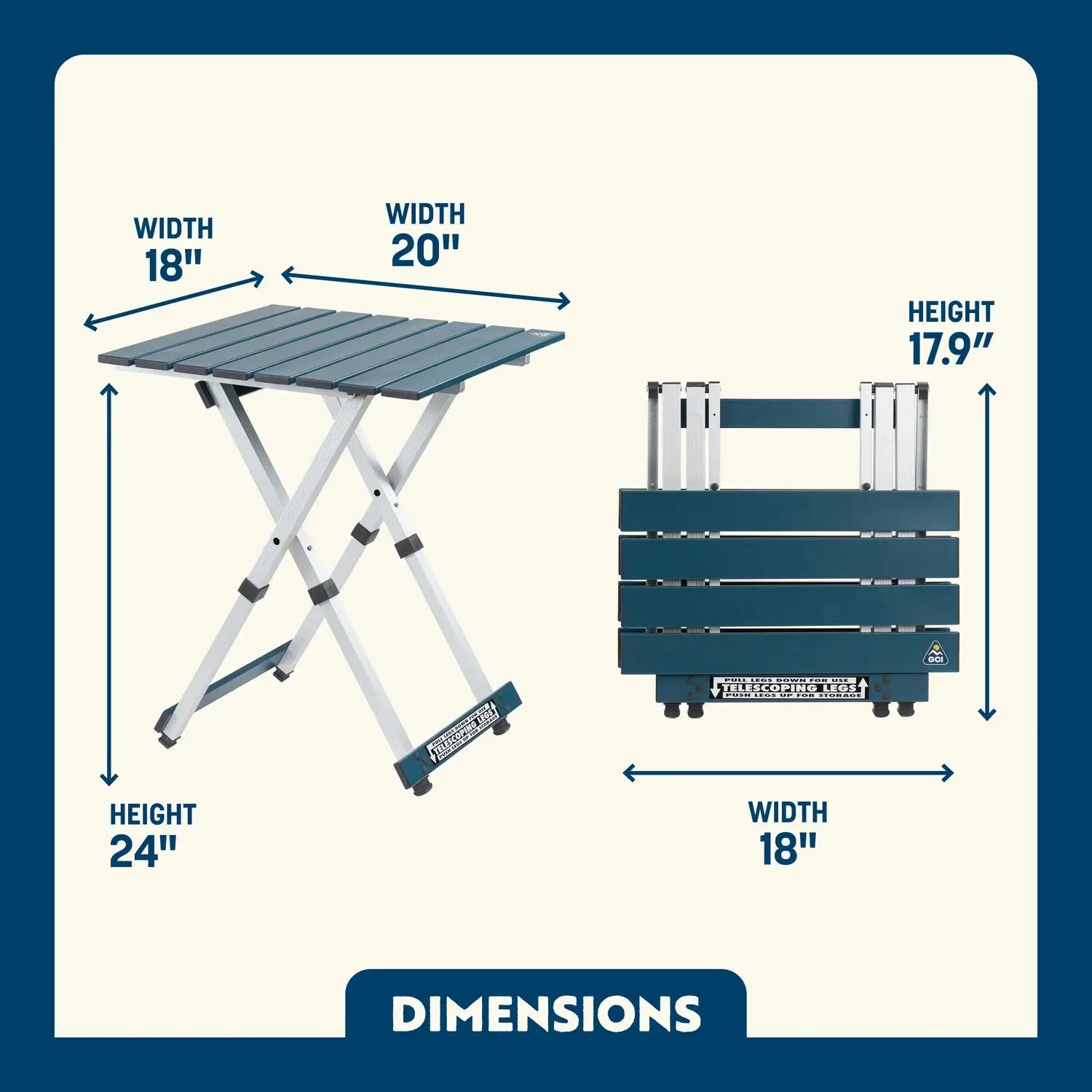 Compact Camp Table 20™ - Travel Edit