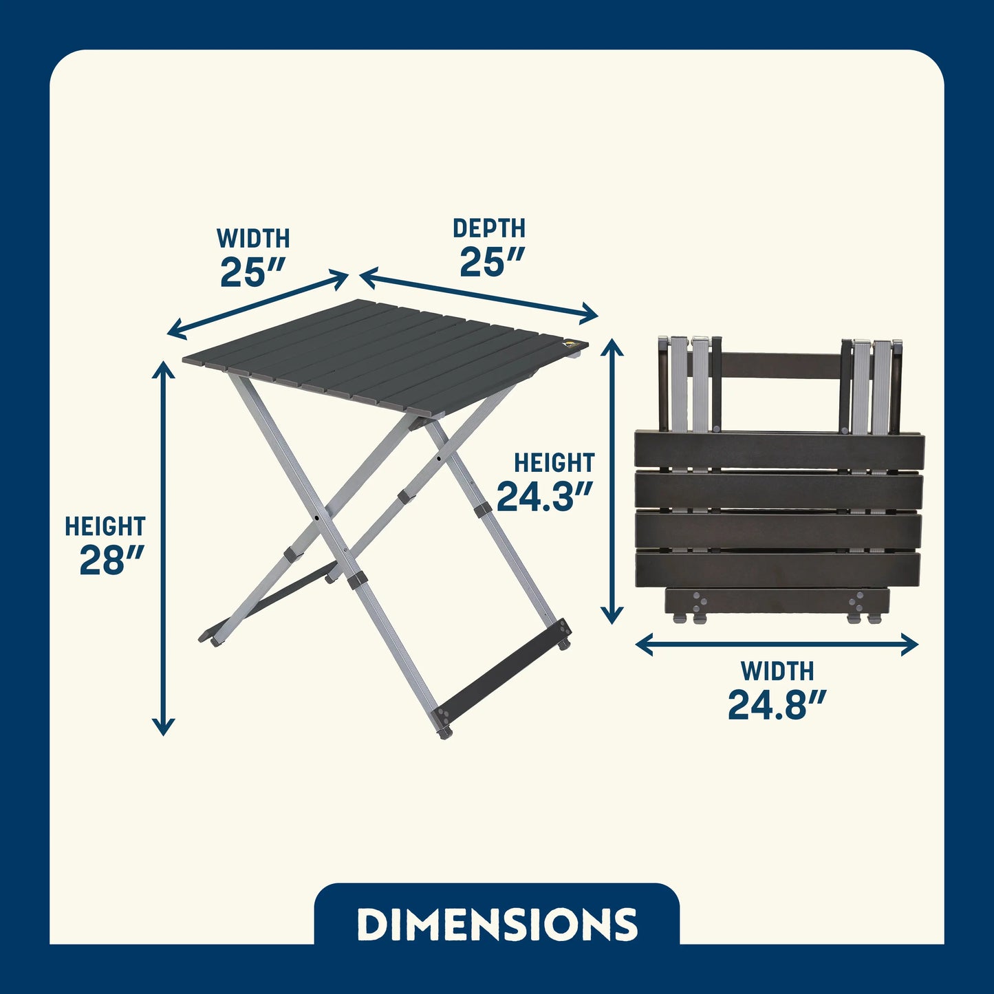 Compact Camp Table 25™ - Soft Pick